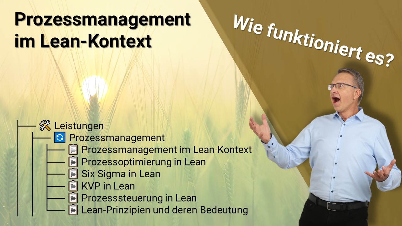 Spezifische Erklärung ausgewählter Prozessmanagement Begriffe im Kontext von Lean Management - OECplus Bernd Harengel